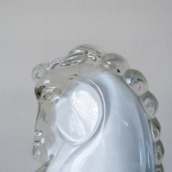 Artisan Style Classic Glass Horse Sculpture Figurine Statue Decorative Art - Picture 4 of 11